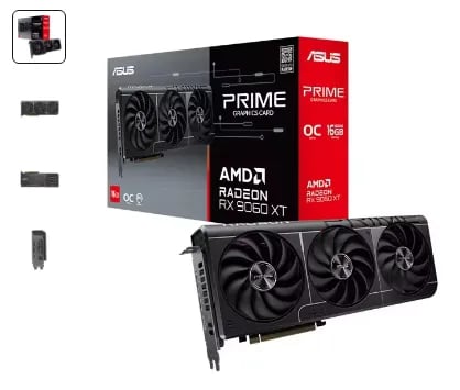 ASUS PRIME 라데온 RX 9060 XT OC D6 16GB