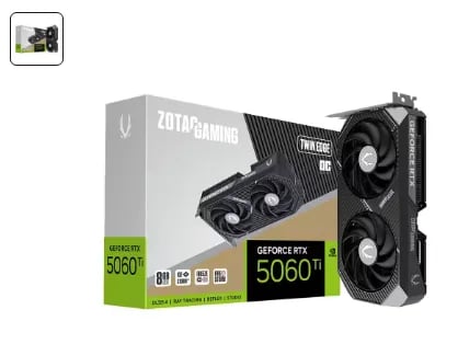 ZOTAC GAMING 지포스 RTX 5060 Ti Twin Edge OC D7 8GB