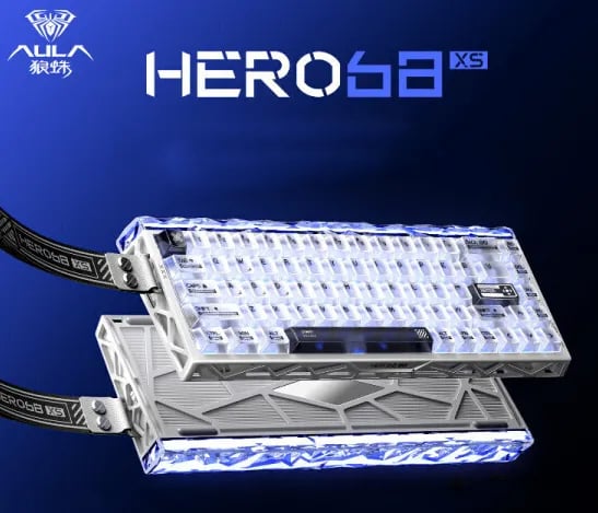 독거미 AULA HERO 68XS 키보드 마그네틱축 알류미늅(무선) 6000mAh 8K 설신자축