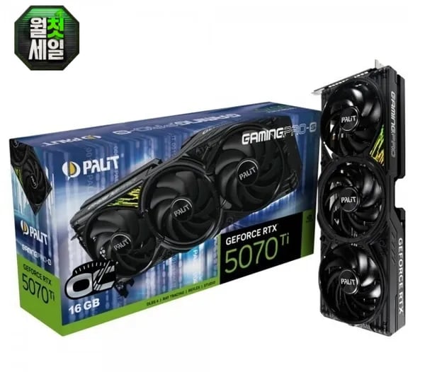 PALIT 지포스 RTX 5070Ti GAMINGPRO-S OC D7 16GB