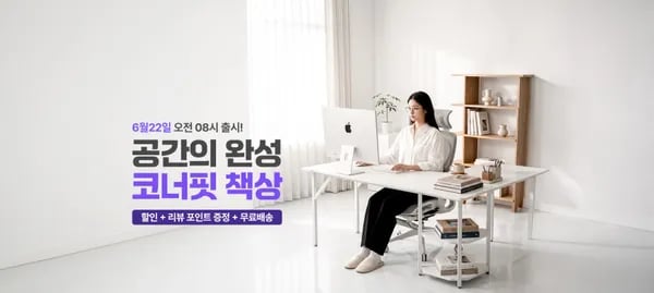 🔥핫딜 에이픽스 신상 코너핏데스크 239,000원 → 178,000원