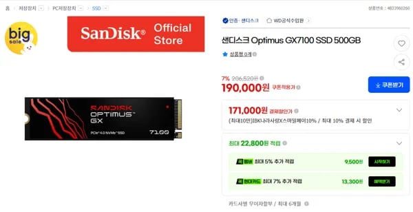 Sandisk Optimus SSD
