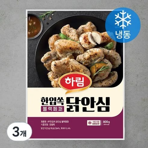 쿠팡 하림 iff 닭안심 블랙페퍼 3개 18,690원