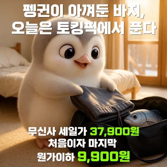 8부 멀티턱 스웨트 버뮤다 블랙
