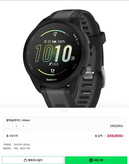 가민 포러너165