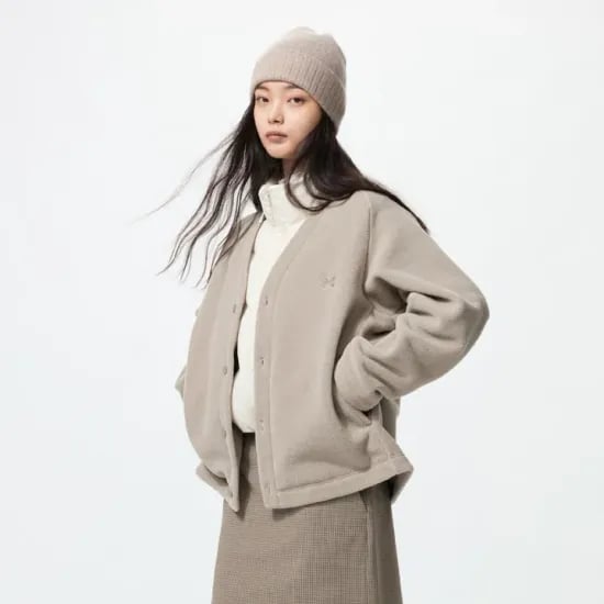 유니클로 니들스 후리스 오버사이즈 가디건