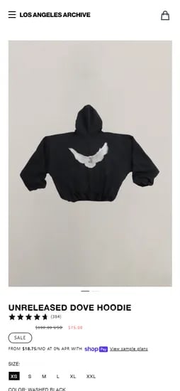 언리미티드 도브 후드티