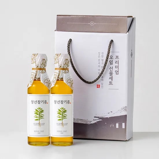 전라도청년 저온압착 100% 통참깨 참기름 2병