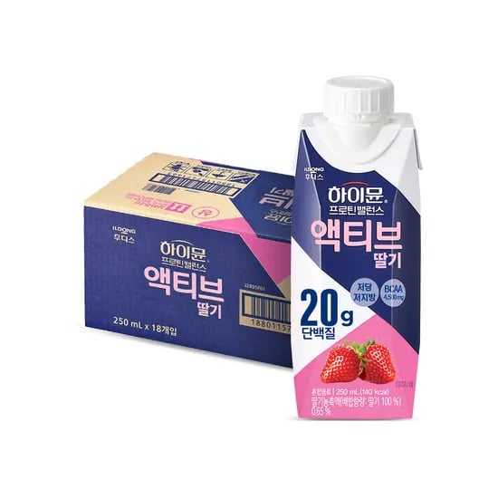 하이뮨 액티브 딸기 250ml 18개 17,910원
