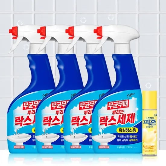 뿌리는 락스세제 욕실청소용 500ml 4개 9900원