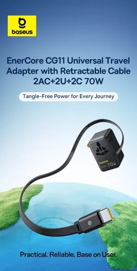 베이스어스 70W 여행용 멀티어댑터 $22.7