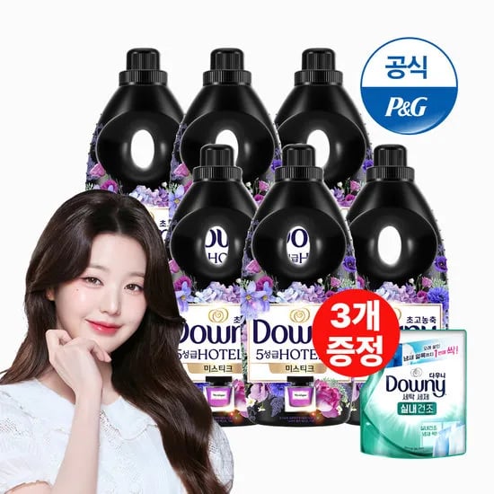 다우니 미스티크 1L 6개+200ml 3개