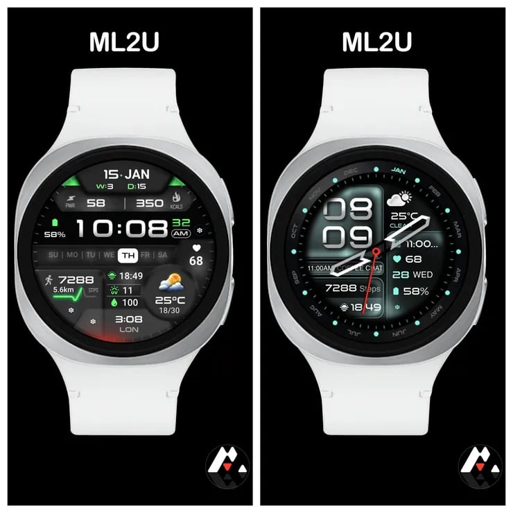 갤워치 페이스 ML2U 381 Hybrid Watch Face 등 4종 무료