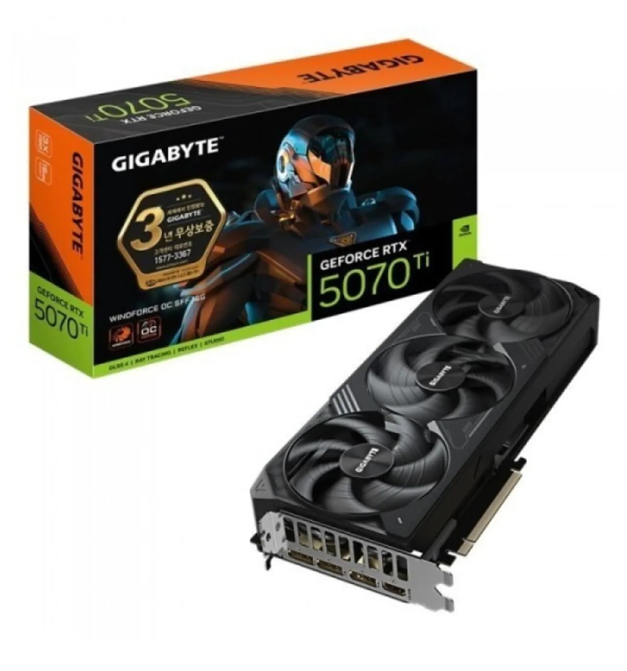 GIGABYTE 지포스 RTX 5070 Ti WINDFORCE OC SFF D7 16GB 제이씨현