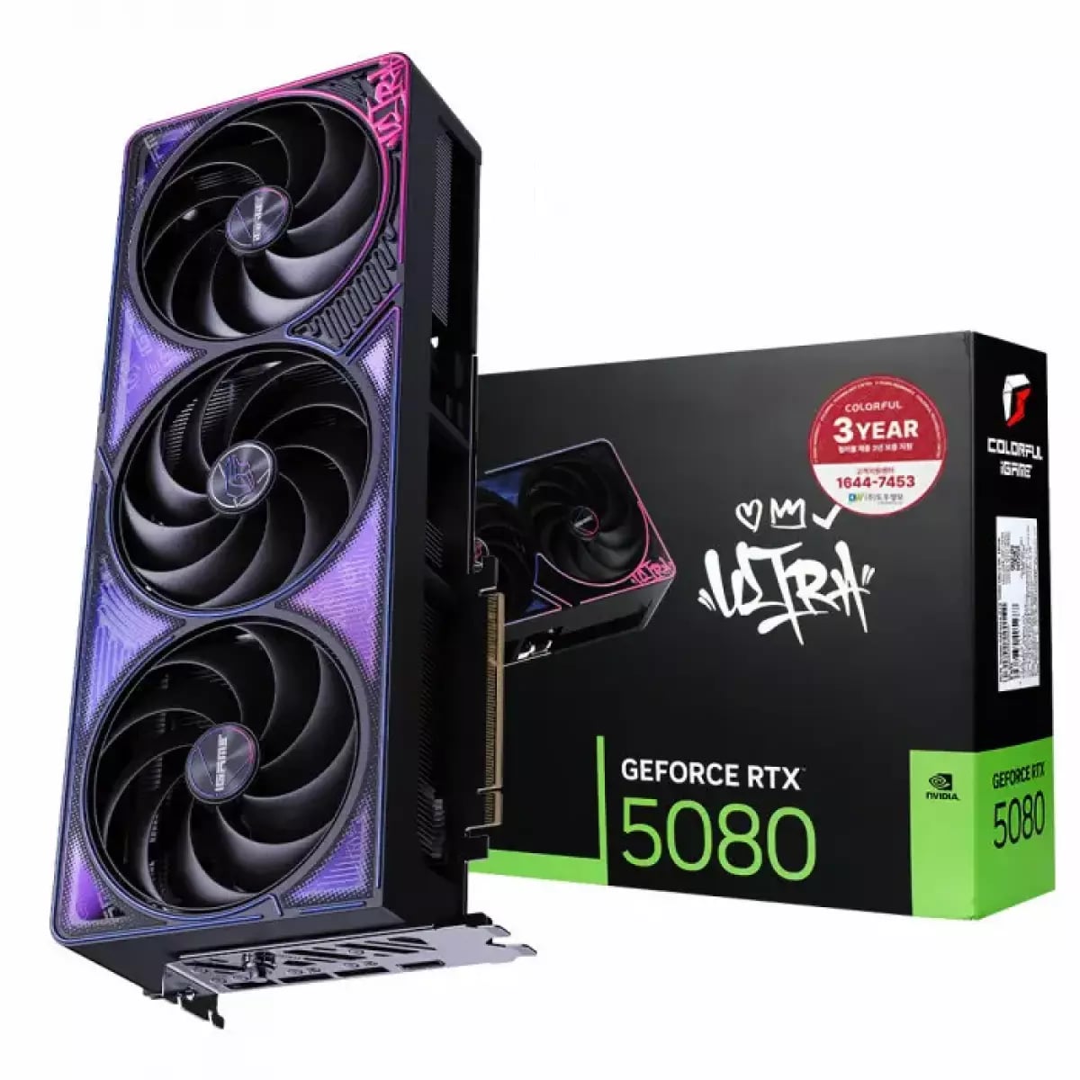 COLORFUL iGame 지포스 RTX 5080 ULTRA OC D7 16GB 도우정보(블랙, 화이트)