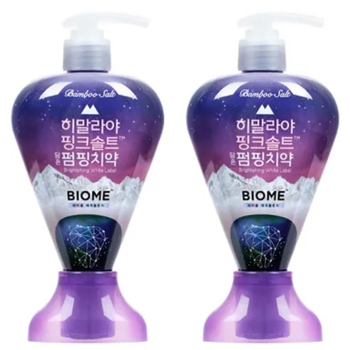 히말라야핑크솔트 브라이트닝화이트 펌핑치약, 285g, 2개