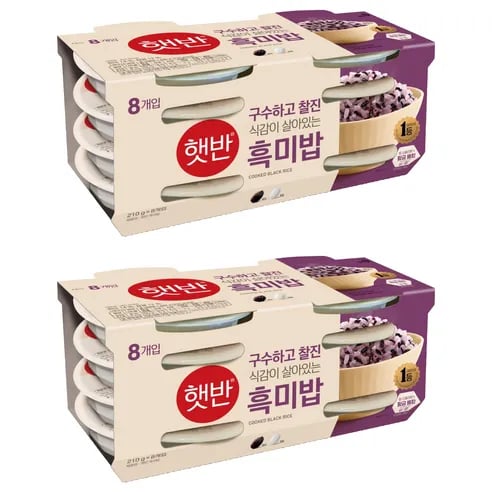 햇반 흑미밥 210g 16개