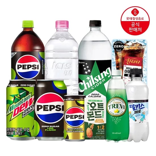 펩시 제로슈거 라임향 355ml*24개+펩시 제로슈거 라임향 제로카페인 355ml*24개