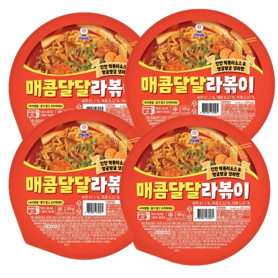천일식품 매콤달달라볶이365g x 4개