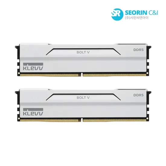에센코어 클레브 DDR5-6000 CL30 BOLT V 화이트 AMD 패키지 32GB 신한 농협 우리