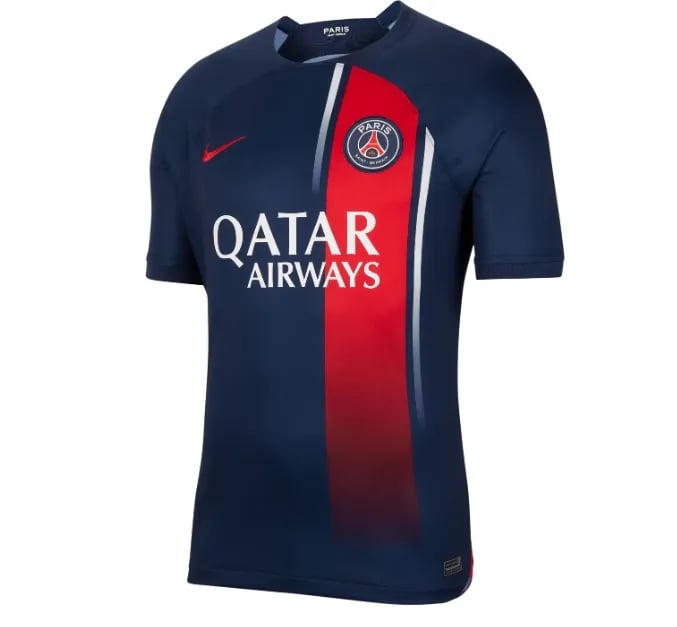 이강인 리그앙 개막골 기념? 나이키 파리 생제르맹 PSG 23/24 홈 반팔 유니폼 논마킹 버전 DX2694-411