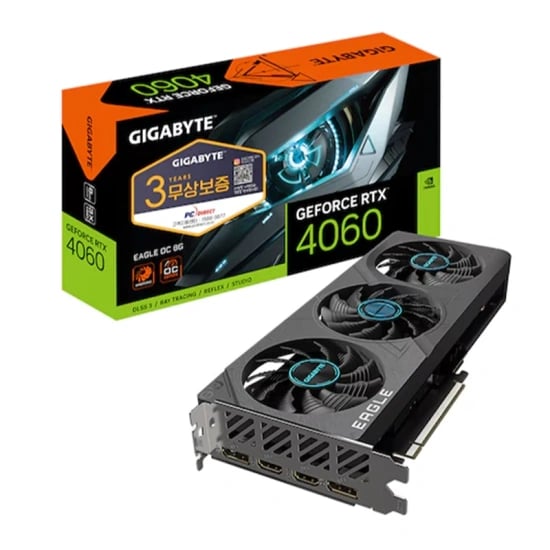 GIGABYTE 지포스 RTX 4060 EAGLE OC D6 8GB
