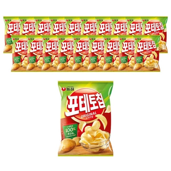 농심 포테토칩 오리지널 60g x 20봉 티멤버십 농협카드