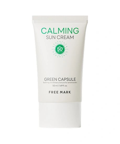 자민경 프리마크 그린 캡슐 카밍 선크림 50ml (SPF50+ PA++++)