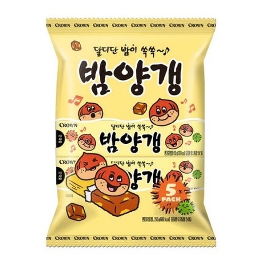 크라운 밤양갱 5p, 250g, 1개