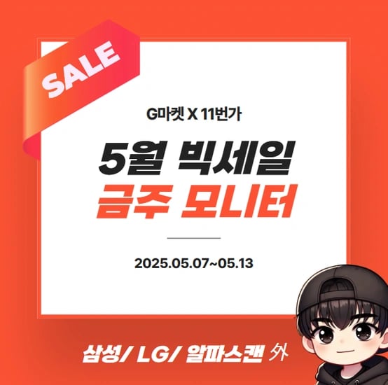 빅스마일데이 삼성/ LG/ 알파스캔/ 필립스 모니터 핫딜 모음전