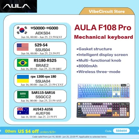 독거미 AULA F108 기계식 키보드