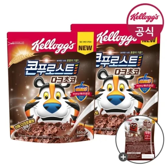 콘푸로스트 다크초코 550g x 2개 + 미니30g