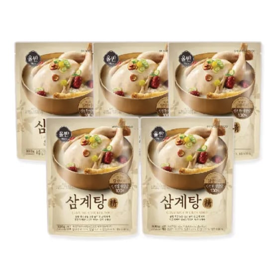 신세계푸드 올반 삼계탕 정 900g 5팩