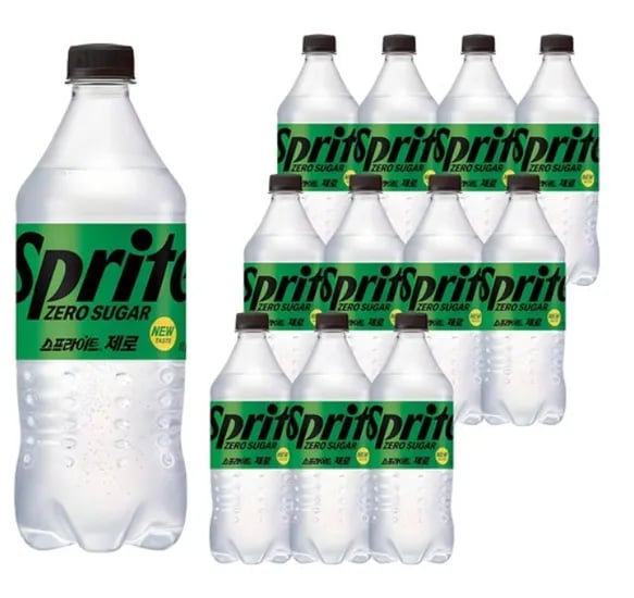 스프라이트 제로 사이다, 1L, 12개