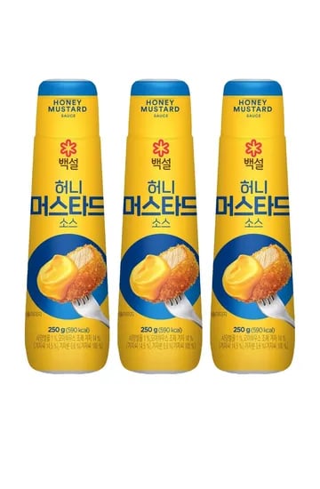 백설 허니머스터드 소스, 250g, 3개