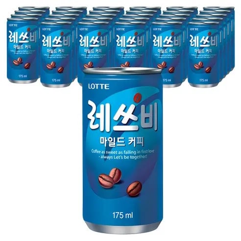 레쓰비 마일드 캔커피, 175ml, 30개