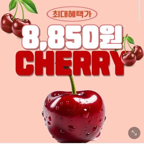 고당도 항공직송 미국산 생체리 특대과 9.5row 1kg