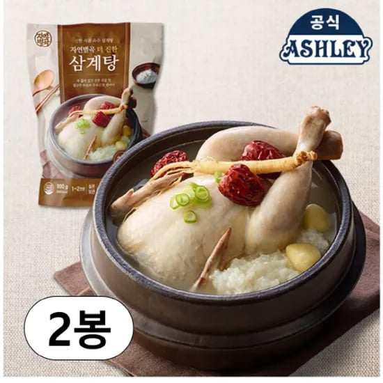자연별곡 더 진한 삼계탕 900g*2팩 (티멤버십+페이코)
