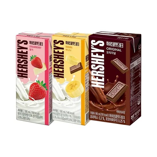 허쉬 초콜릿드링크 3종 190ml 24팩