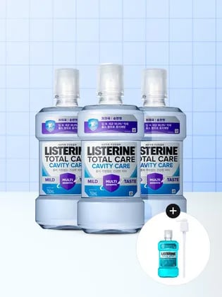 리스테린 캐비티케어 마일드 750ml 3개 + 증정 250ml&전용펌프