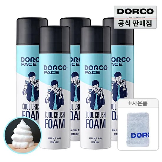 도루코 페이스 쿨크러쉬 쉐이빙폼 250ml 5개+타올증정