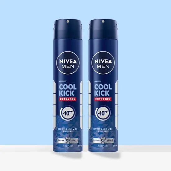 니베아 맨 데오드란트 스프레이 쿨 킥 200ml 2개