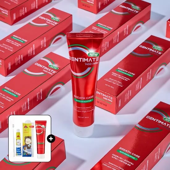 크리오 덴티메이트 1450 고불소 유칼리 구취케어 치약 150g 6입