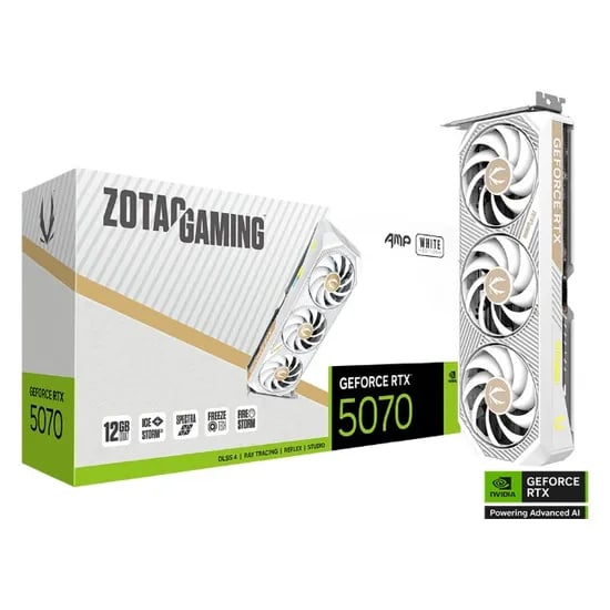 ZOTAC GAMING 지포스 RTX 5070 AMP WHITE 12GB