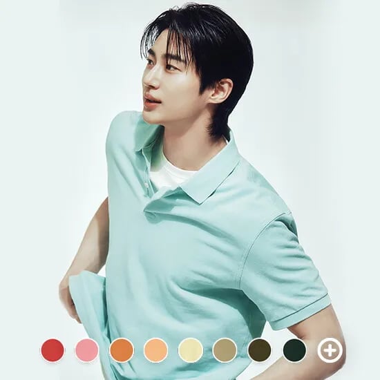 지오다노 코튼 피케 폴로 반팔 티셔츠