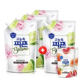 고농축섬유유연제 보타닉 1600ml x3개 +1600ml증정+200mlx2개 추가증정 (유클)