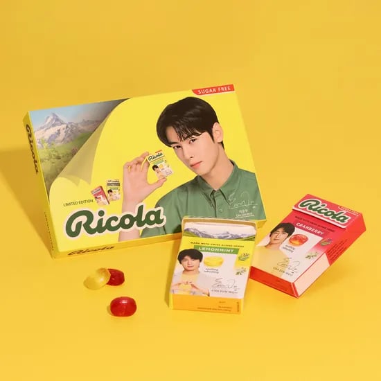 리콜라 차은우 리미티드 패키지 1팩(레몬/크랜)+플로우팩 100g