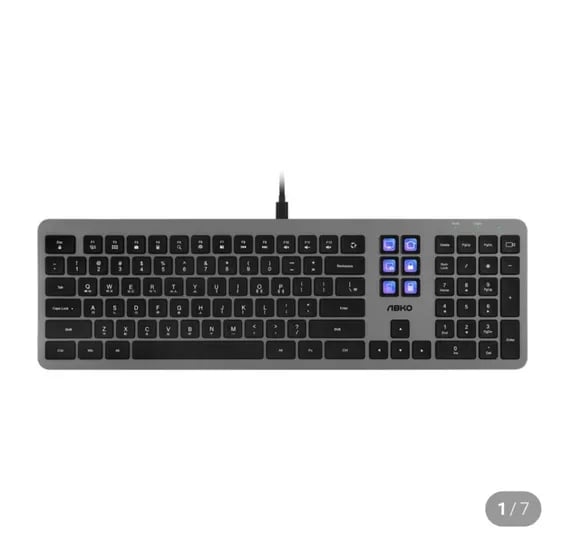 앱코 TOS300 매크로덱 슬림 펜타그래프 저소음 키보드
