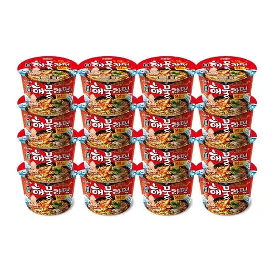 팔도 해물왕컵라면 110g 16개 소비기한 10월 3일