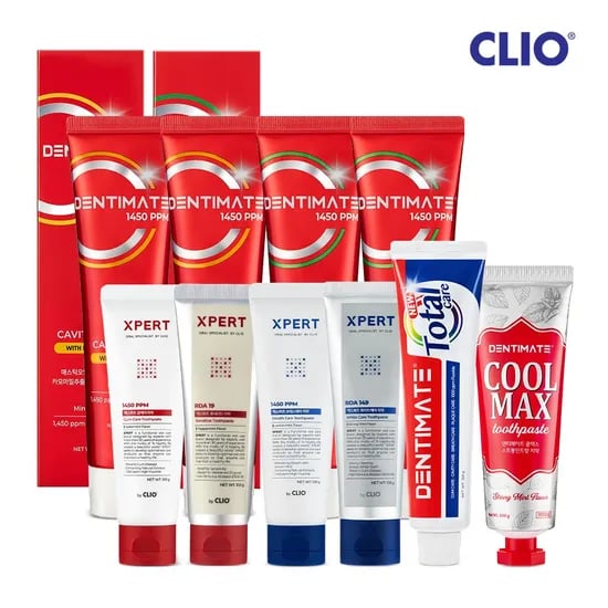 덴티메이트 1450 고불소 유칼리 구취케어 치약 150g 6입+칫솔 4입증정